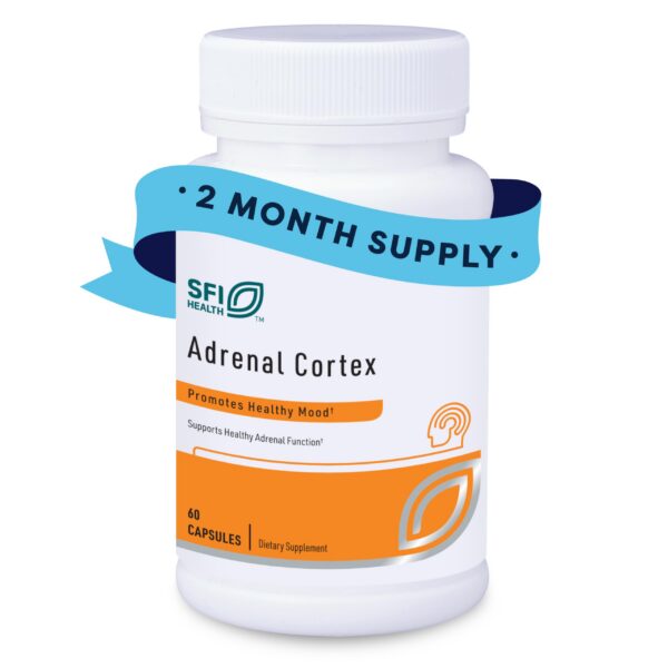 Frente de la botella Adrenal Cortex Klaire Labs