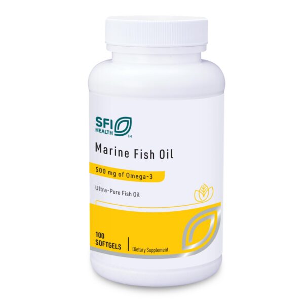 Etiqueta Klaire Labs SFI Health Marine Fish Oil