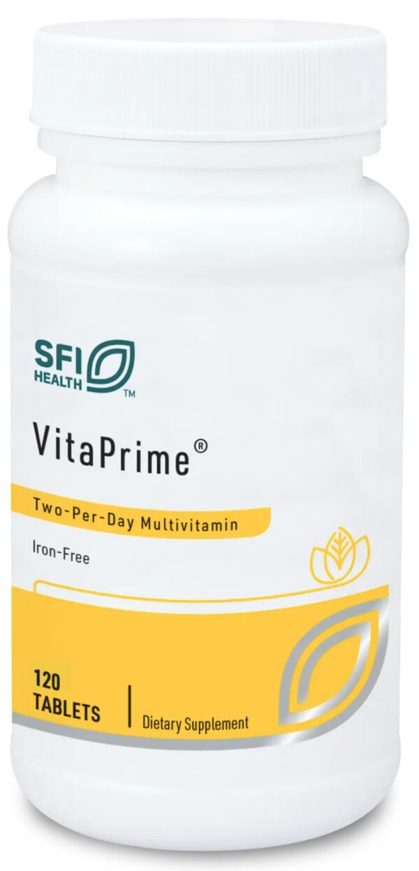 Klaire Labs Vitaprime multivitaminas minerales 120 tabletas frontal