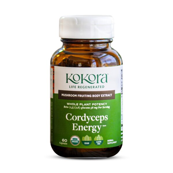 Suplemento orgánico kokora Cordyceps Energy con extracto de mucuna