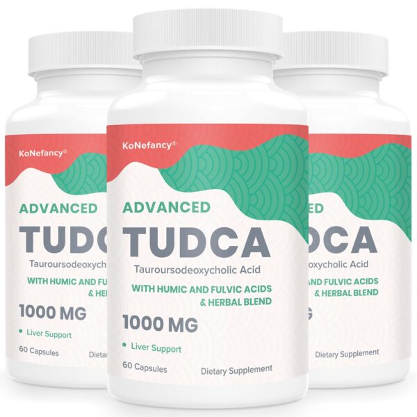 Version 1.0.0 KoNefancy TUDCA suplemento 1000mg 180 cápsulas veganas