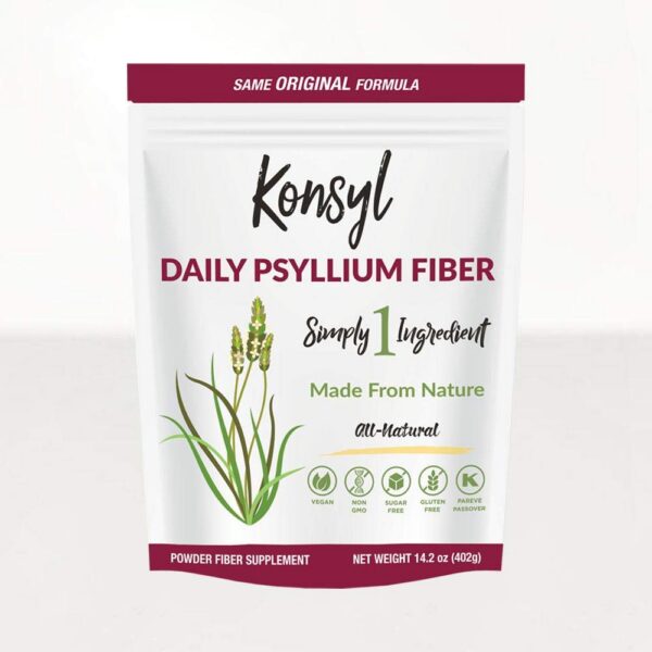 Konsyl fibra psyllium original paquete de 6 envases