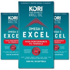 Kori Krill Omega 3 Excel frasco frontal