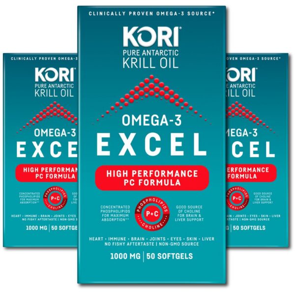Kori Krill Omega 3 Excel frasco frontal