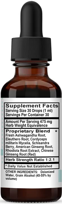 Version 1.0.0 Kovite Adrenal Rx etiqueta