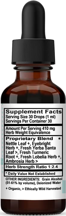 Version 1.0.0 Kovite Aller-Calm caja y botella gotas para alergias