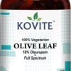 Botella de cápsulas vegetales de extracto de hoja de olivo Kovite