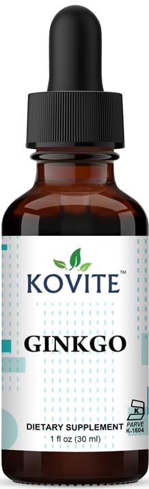 Kovite Ginkgo extracto hoja 1 onza apoyo memoria y circulación