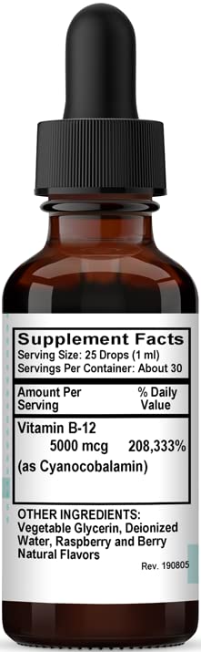 Etiqueta de producto Kovite B12 gotas líquidas