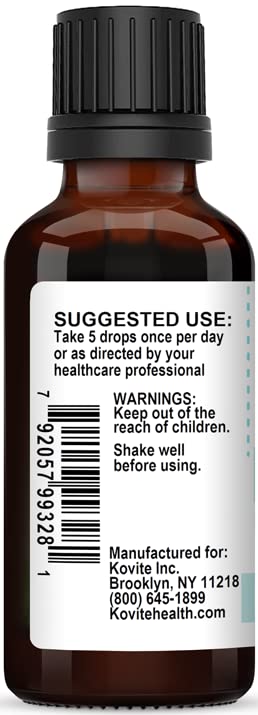 Version 1.0.0 Etiqueta Kovite D3 gotas menta