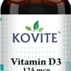 Version 1.0.0 Frasco Kovite vitamina D3 gotas sabor menta