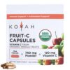 Paquete KOYAH Fruit-C cápsulas vitamina c natural orgánica