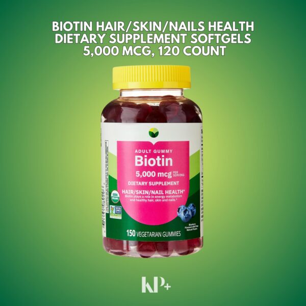 Gomitas KP+ Biotina sabor arándano - etiqueta