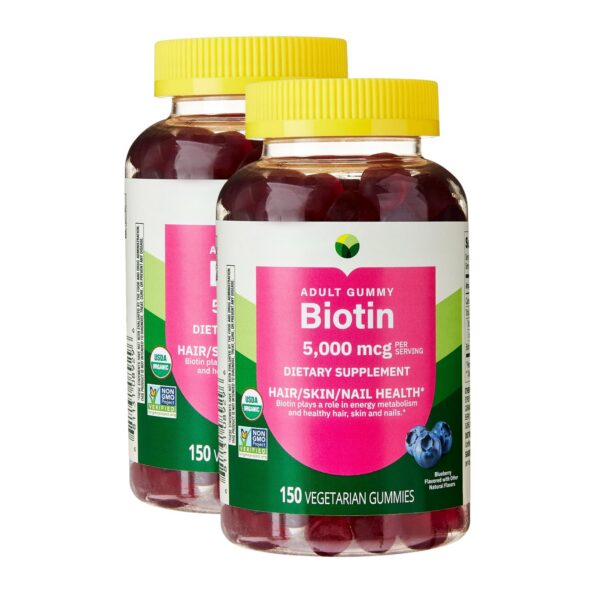 Version 1.0.0 KP+ Biotina gomitas 5,000 mcg envase delantero