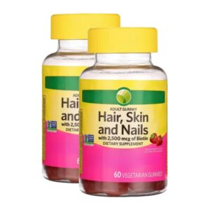 Frente de etiqueta KP+ Spring Valley Biotina 2500 mcg