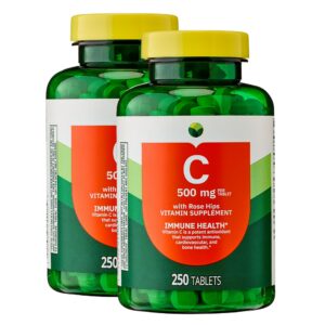 Frente de KP+ Vitamina C 500 mg con Rose Hips