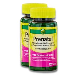 Version 1.0.0 Frente del frasco KP+ Spring Valley Prenatal Multivitaminas