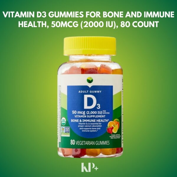 Etiqueta de KP+ Vitamina D3 gomitas