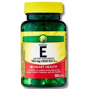 Version 1.0.0 KP+ Vitamina E 180 mg botella y etiqueta