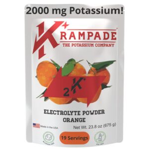 Krampade Electrolytes Powder frasco frente etiqueta