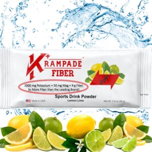 Krampade Fiber 2K suplemento polvo sabor limón lima fibra y minerales