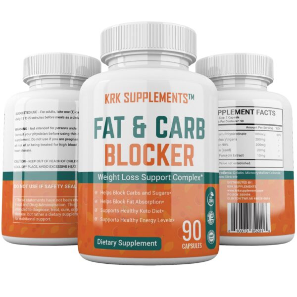 KRK bloqueador de grasa cápsulas en frasco