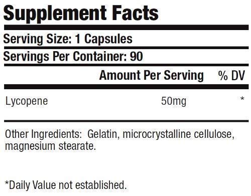 Caja con 3 frascos de licopeno 50 mg