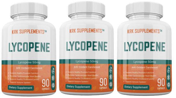 Frasco licopeno 50 mg Krk Supplements