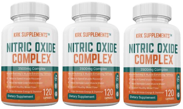 Version 1.0.0 Frasco KRK Supplements óxido nítrico