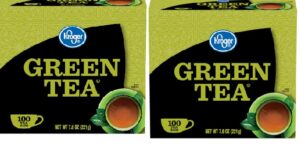 Bolsas de té verde Kroger en caja