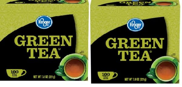Bolsas de té verde Kroger en caja