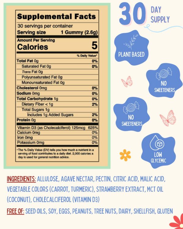 Version 1.0.0 Etiqueta Krunchy Kids D3 Gummies