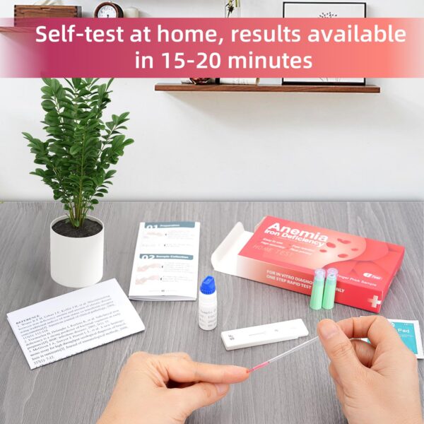 Resultados de la prueba de hierro en casa