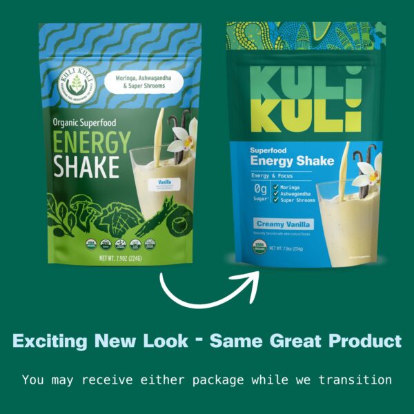 Kuli Kuli Moringa Greens Smoothie Mix etiqueta