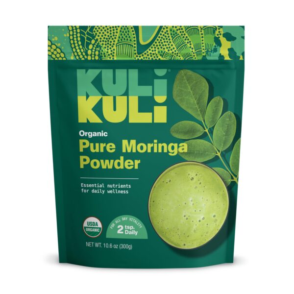 Paquete polvo orgánico de moringa Kuli Kuli 10.6 oz