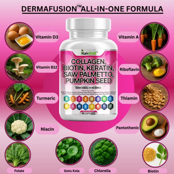 Version 1.0.0 Etiqueta DermaFusion en primer plano