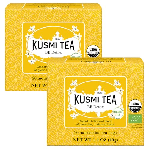 Kusmi Tea pack bolsitas té verde detox mate pomelo