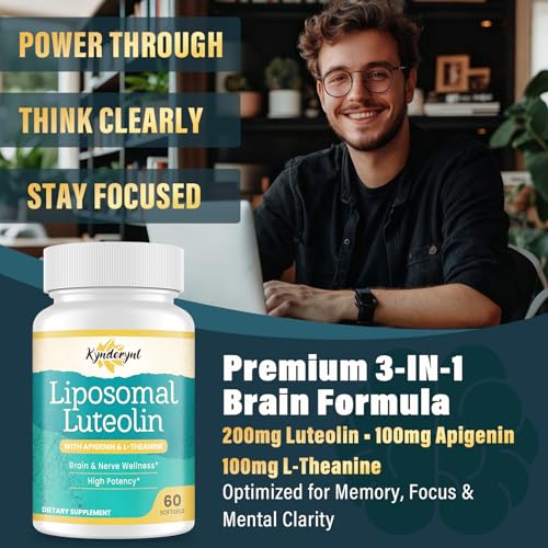 Etiqueta trasera del frasco luteolina liposomal