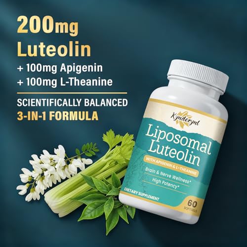 Etiqueta frontal de luteolina liposomal