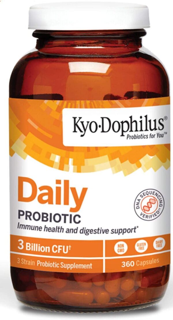 Kyo-Dophilus probiótico diario apoyo digestivo inmunológico 360 cápsulas