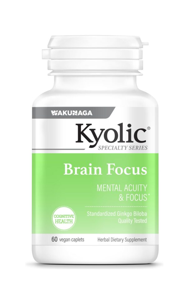Kyolic enfoque cerebral suplemento tabletas ginkgo biloba 60 unidades