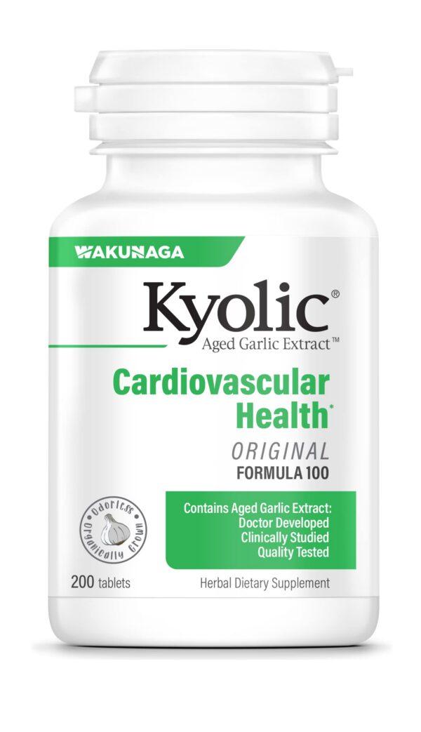 Kyolic extracto de ajo maduro fórmula cardiovascular 200 tabletas