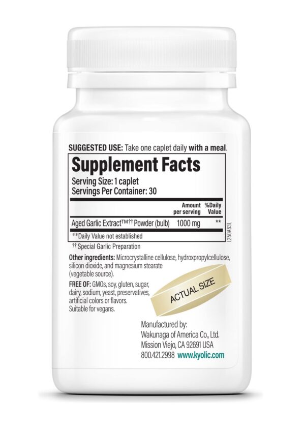 Kyolic fórmula 250 extracto ajo envejecido cápsulas veganas salud