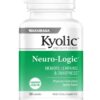 Frasco de Kyolic Neuro-Logic con etiqueta blanca