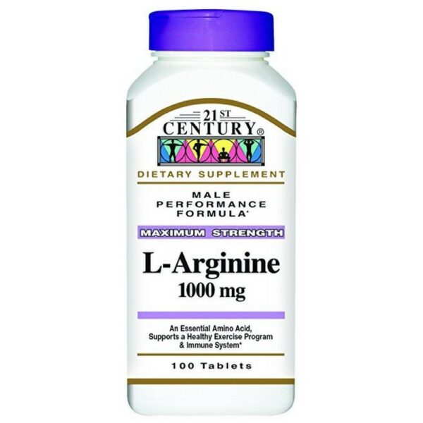 Envase de L-Arginina 1000 mg 21st Century
