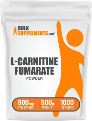 Frente del envase de L-Carnitine Fumarate BulkSupplements