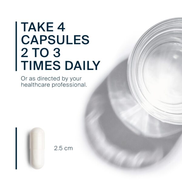 Detalle de cápsula L-Glutamina 3400 mg