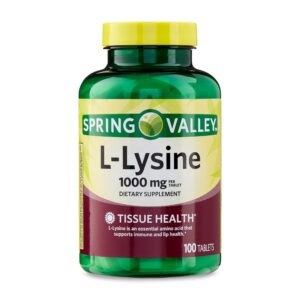 Frente de envase L-Lysina 1000 mg