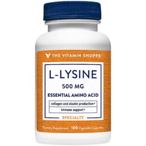 Botella de L-Lysine 500 mg The Vitamin Shoppe