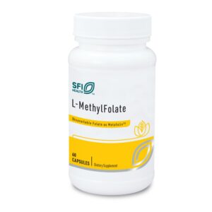 L-Metilfolato Klaire Labs botella 60 cápsulas folato biodisponible